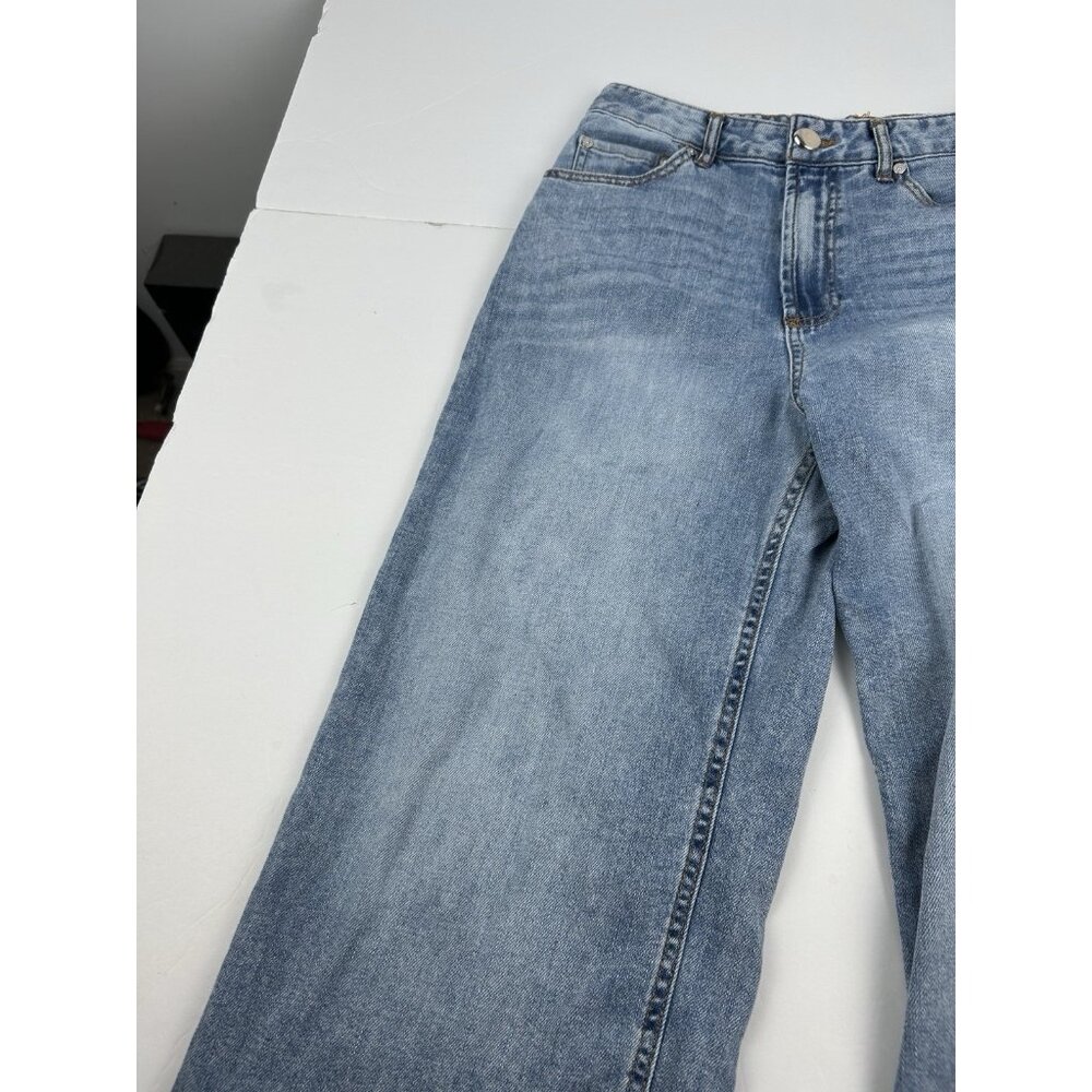 Oat New York Jeans Women's 8/29 Wide Leg Cloud Luxe Denim Medium Wash - Picture 6 of 16